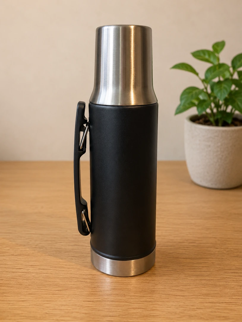 TERMO SYSTEM 1L CON MANIJA Y TAPA PARA MATE