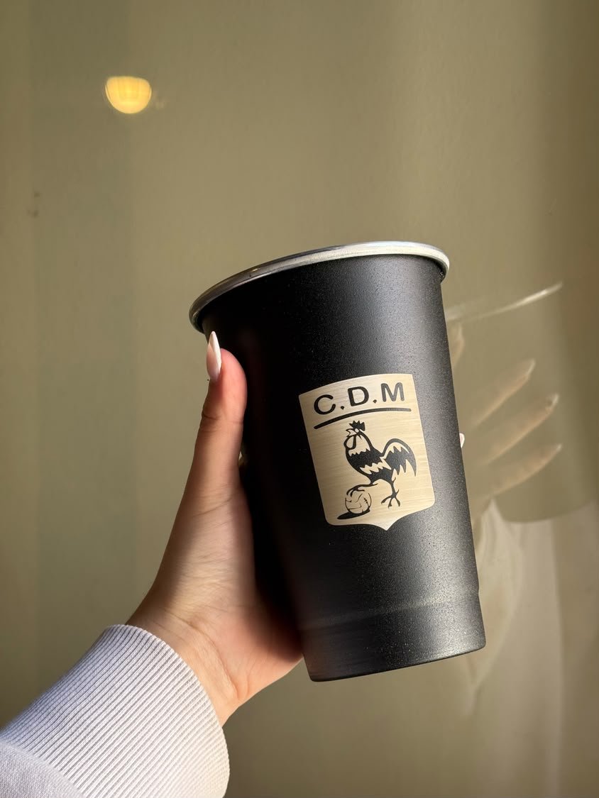 VASO FERNETERO NEGRO 1L GRABADO DEPORTIVO MORÓN