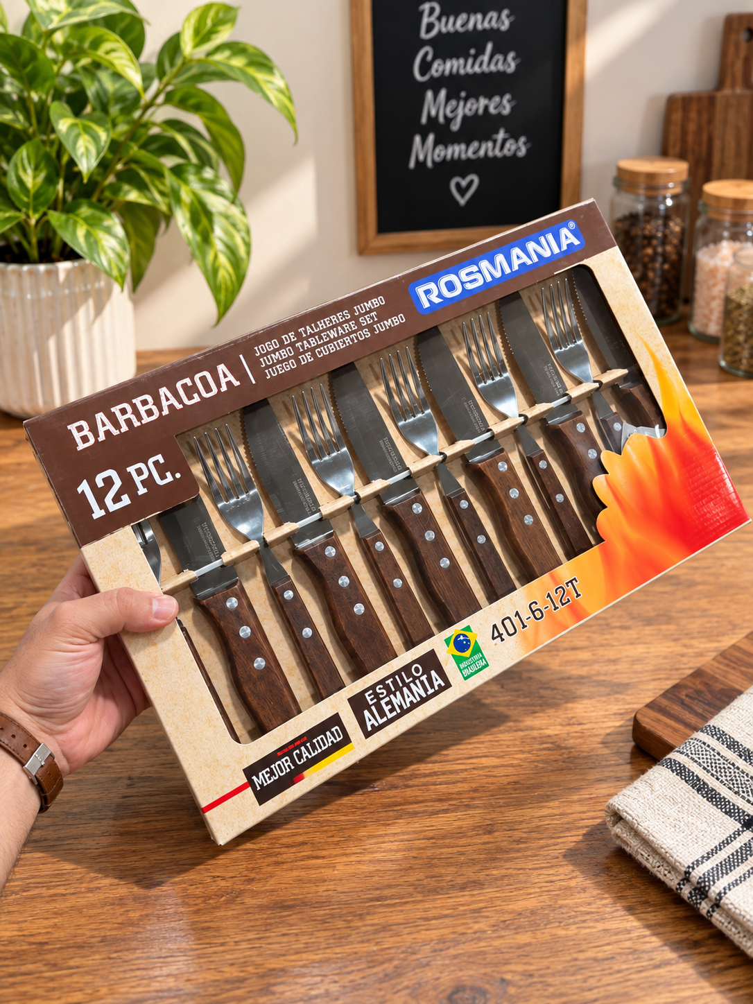 SET DE CUBIERTOS ASADO
