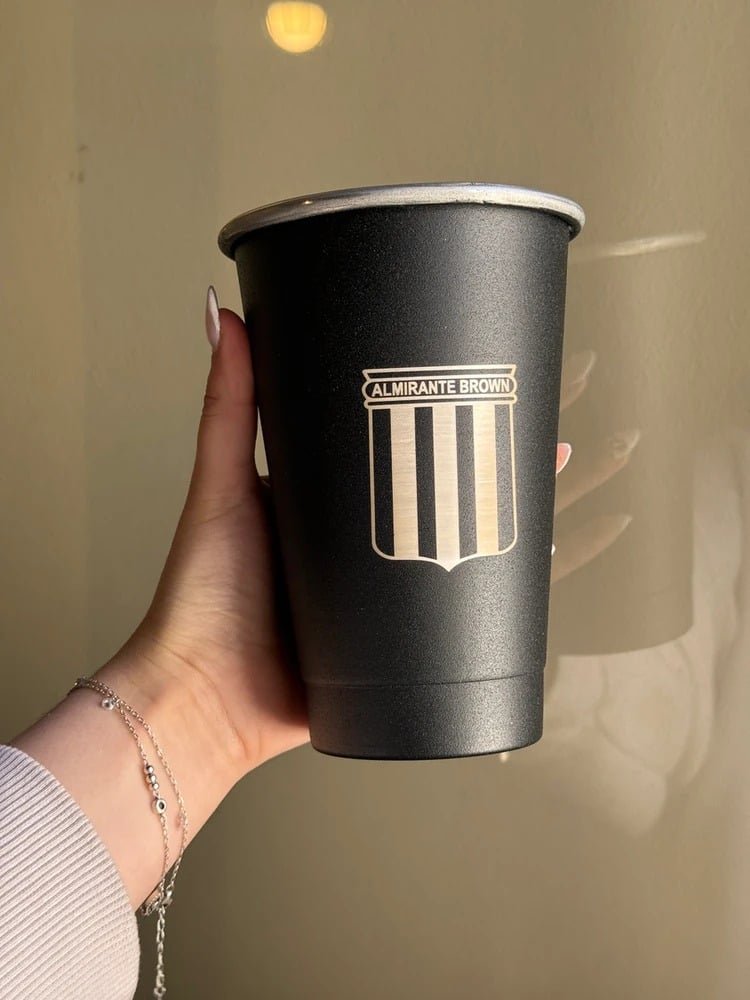 VASO FERNETERO NEGRO 1L GRABADO ALMIRANTE BROWN
