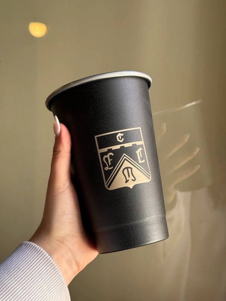 VASO FERNETERO NEGRO 1L GRABADO FERRO CARRIL OESTE