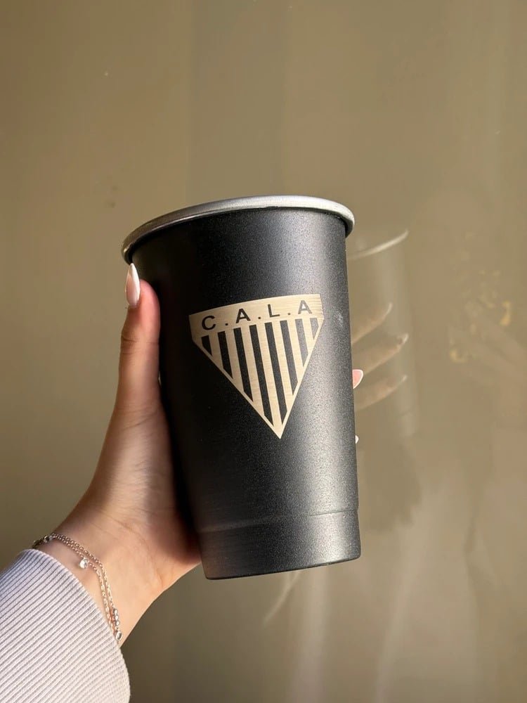 VASO FERNETERO NEGRO 1L GRABADO LOS ANDES