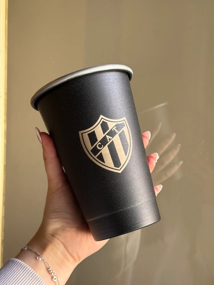 VASO FERNETERO NEGRO 1L GRABADO TALLERES DE REMEDIOS DE ESCALADA